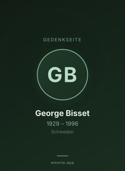 Gedenkportrait von George Bisset