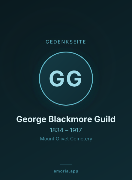 Gedenkportrait von George Blackmore Guild