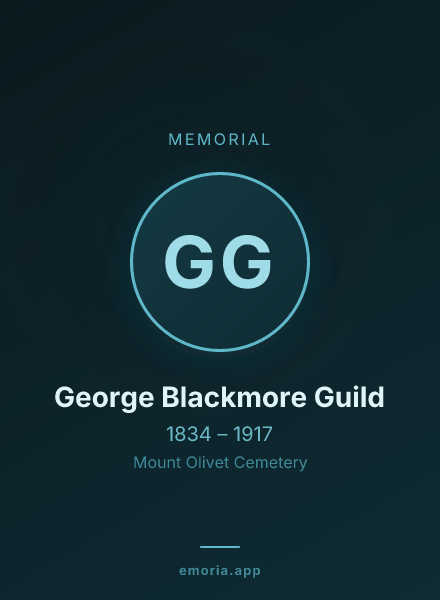 Memorial portrait of George Blackmore Guild