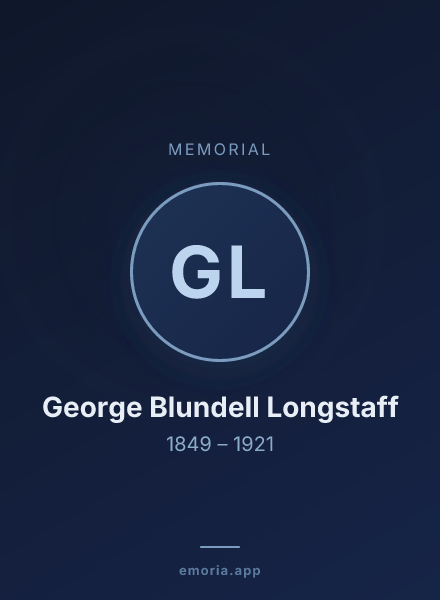 Memorial portrait of George Blundell Longstaff