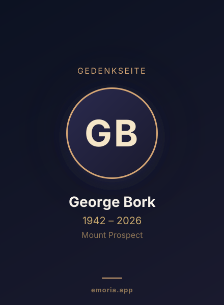 Gedenkportrait von George Bork