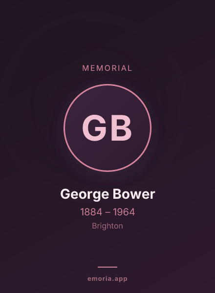 Memorial portrait of George Bower