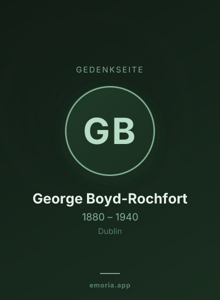 Gedenkportrait von George Boyd-Rochfort