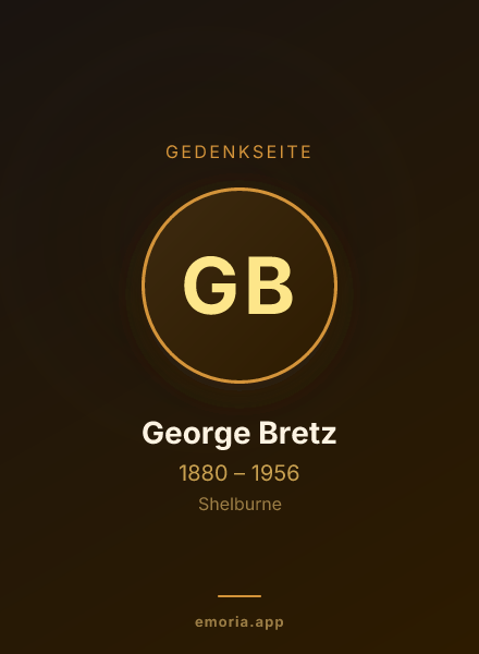 Gedenkportrait von George Bretz