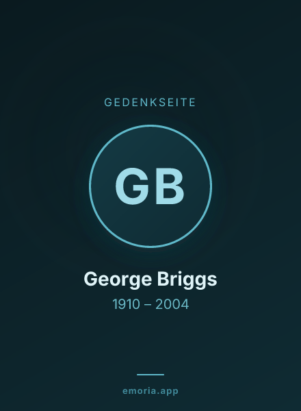 Gedenkportrait von George Briggs