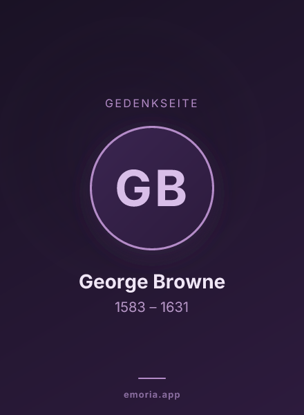 Gedenkportrait von George Browne