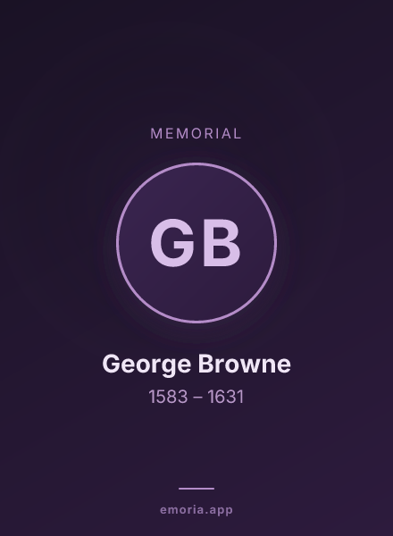 Memorial portrait of George Browne