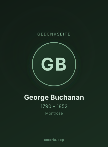Gedenkportrait von George Buchanan