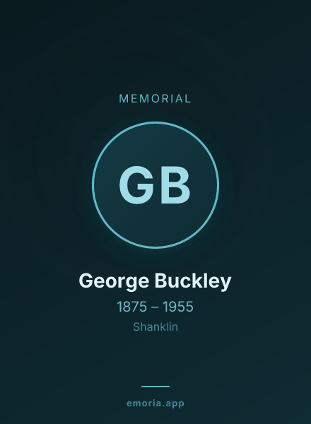 Memorial portrait of George Buckley
