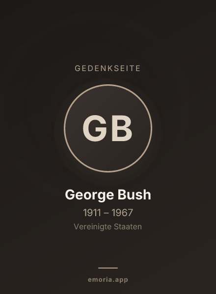 Gedenkportrait von George Bush