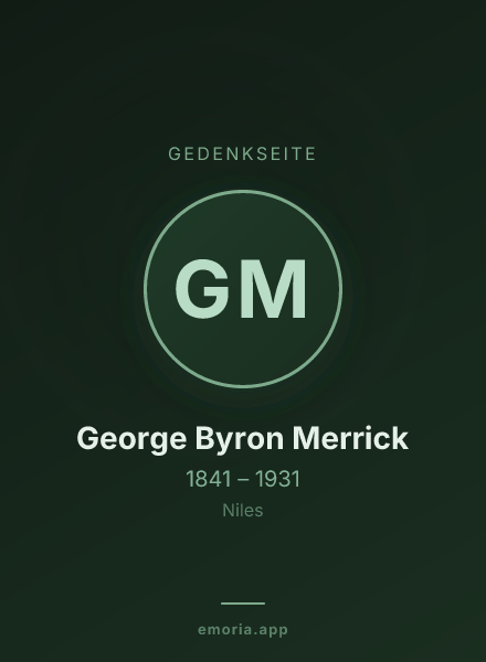 Gedenkportrait von George Byron Merrick