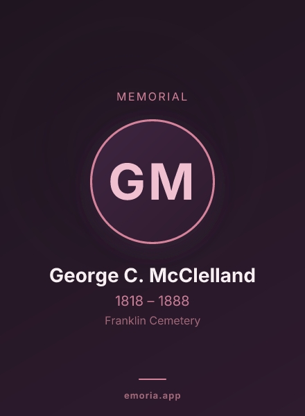 Memorial portrait of George C. McClelland