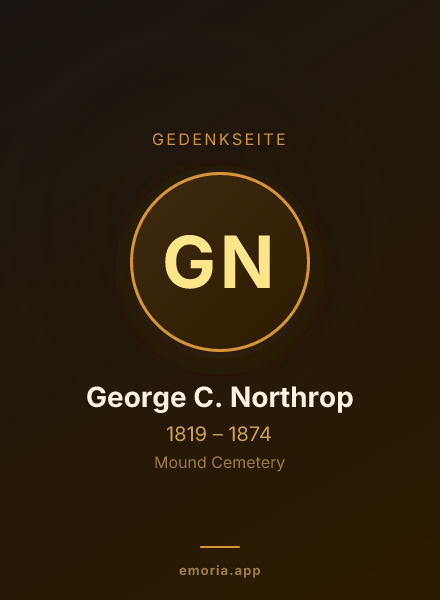Gedenkportrait von George C. Northrop