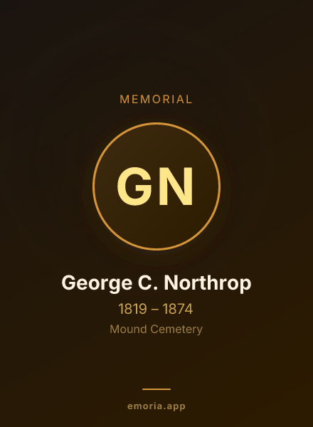 Memorial portrait of George C. Northrop