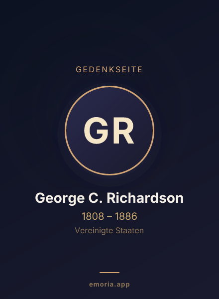 Gedenkportrait von George C. Richardson
