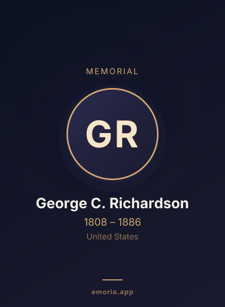 Memorial portrait of George C. Richardson