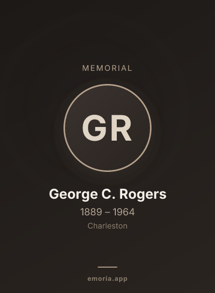 Memorial portrait of George C. Rogers