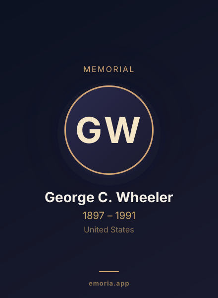 Memorial portrait of George C. Wheeler