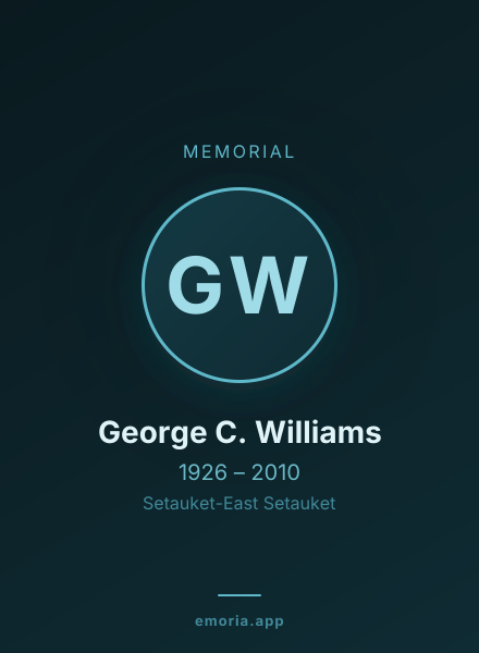 Memorial portrait of George C. Williams