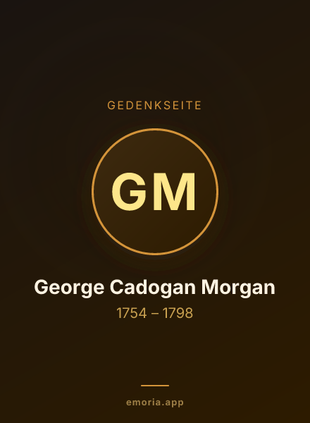 Gedenkportrait von George Cadogan Morgan