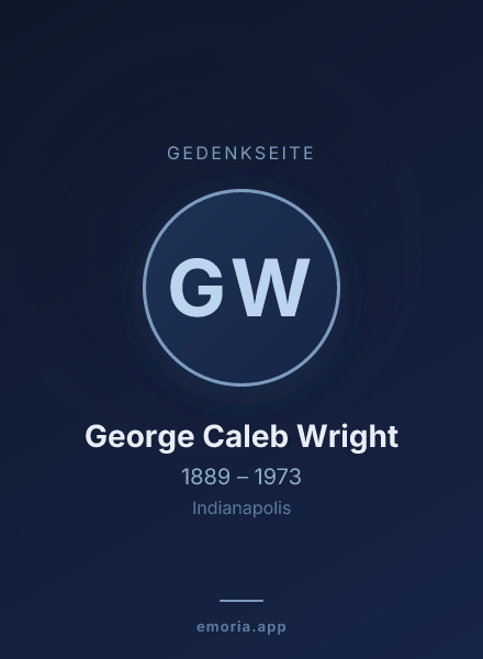 Gedenkportrait von George Caleb Wright