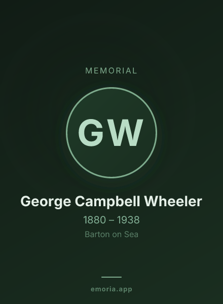 Memorial portrait of George Campbell Wheeler