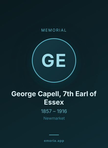 Memorial portrait of George Capell, 7th Earl of Essex