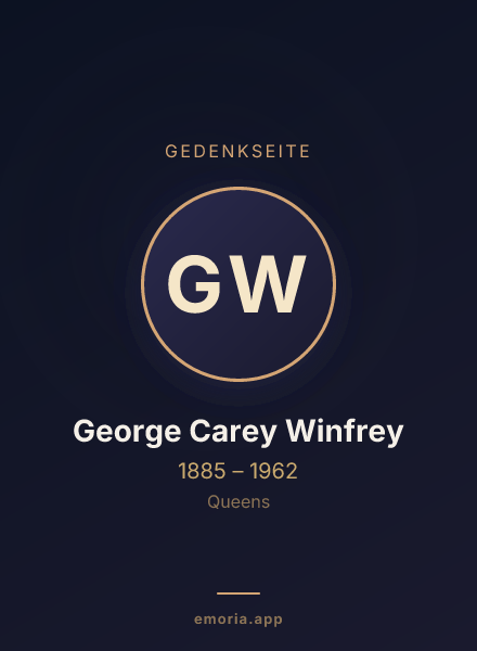 Gedenkportrait von George Carey Winfrey