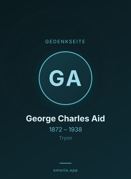 Gedenkportrait von George Charles Aid