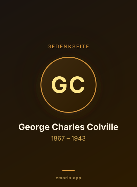 Gedenkportrait von George Charles Colville