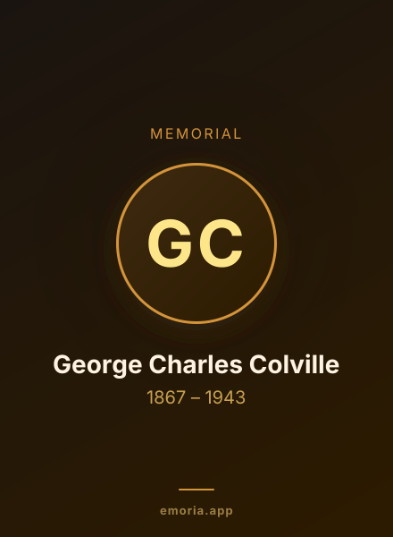 Memorial portrait of George Charles Colville