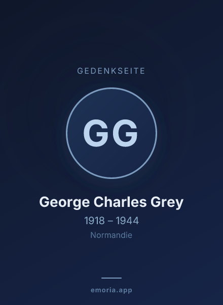 Gedenkportrait von George Charles Grey