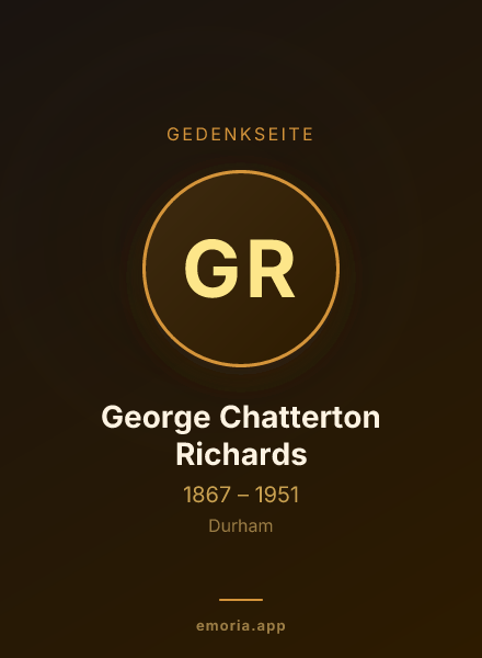 Gedenkportrait von George Chatterton Richards