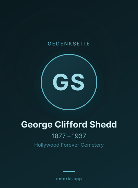 Gedenkportrait von George Clifford Shedd