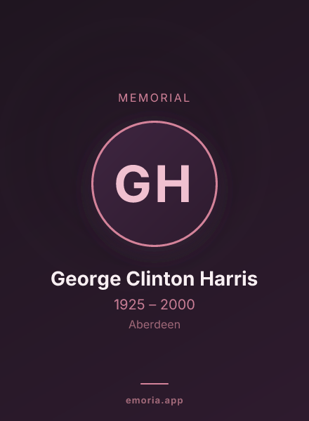 Memorial portrait of George Clinton Harris