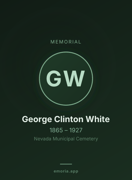Memorial portrait of George Clinton White