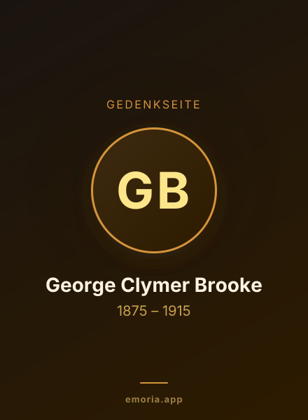Gedenkportrait von George Clymer Brooke