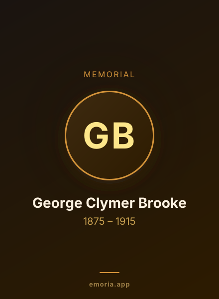 Memorial portrait of George Clymer Brooke