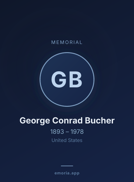 Memorial portrait of George Conrad Bucher