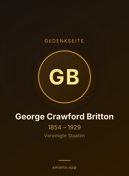 Gedenkportrait von George Crawford Britton