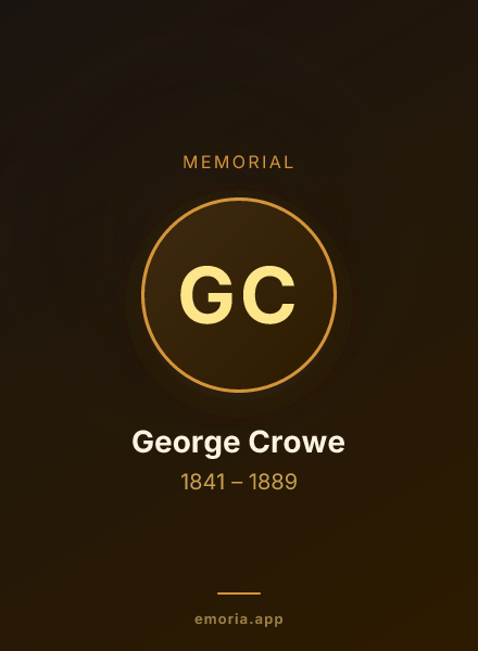 Memorial portrait of George Crowe
