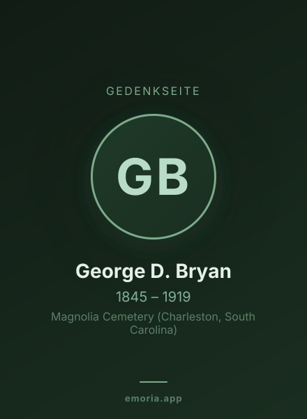 Gedenkportrait von George D. Bryan