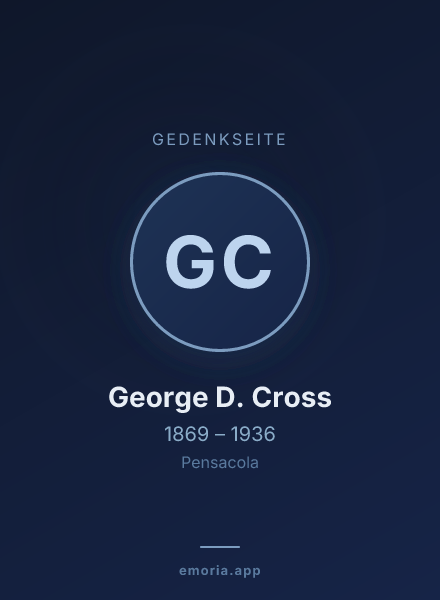Gedenkportrait von George D. Cross