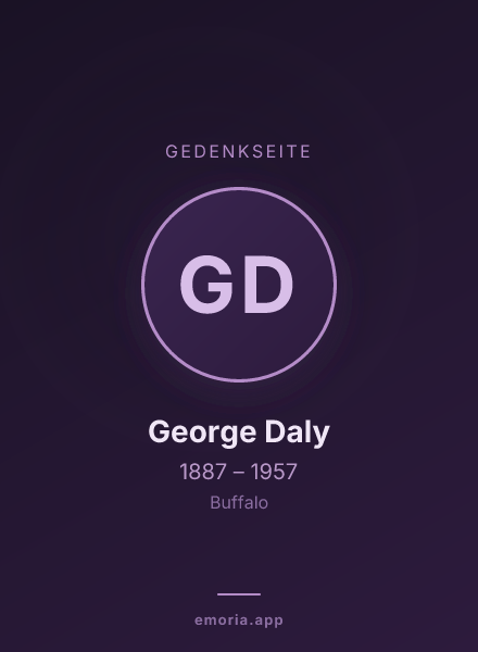Gedenkportrait von George Daly