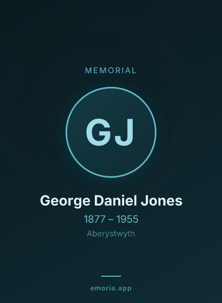 Memorial portrait of George Daniel Jones