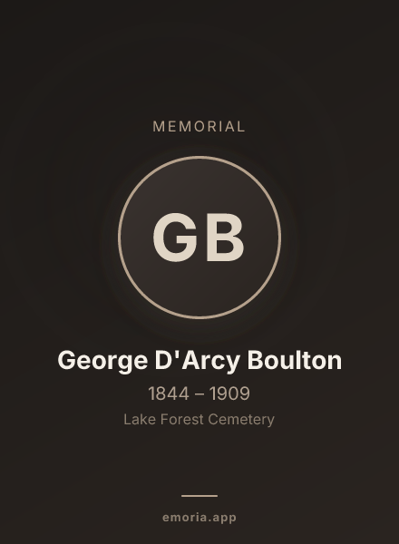 Memorial portrait of George D'Arcy Boulton