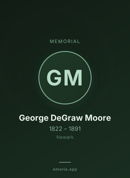 Memorial portrait of George DeGraw Moore