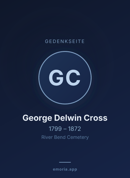 Gedenkportrait von George Delwin Cross