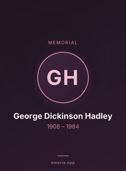 Memorial portrait of George Dickinson Hadley