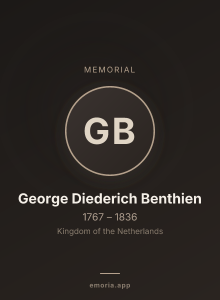 Memorial portrait of George Diederich Benthien